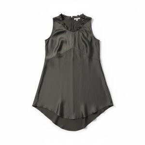 VTG Y2K Neesh D.A.R. Silver Avant Structural Asymmetrical Sleeveless Top M